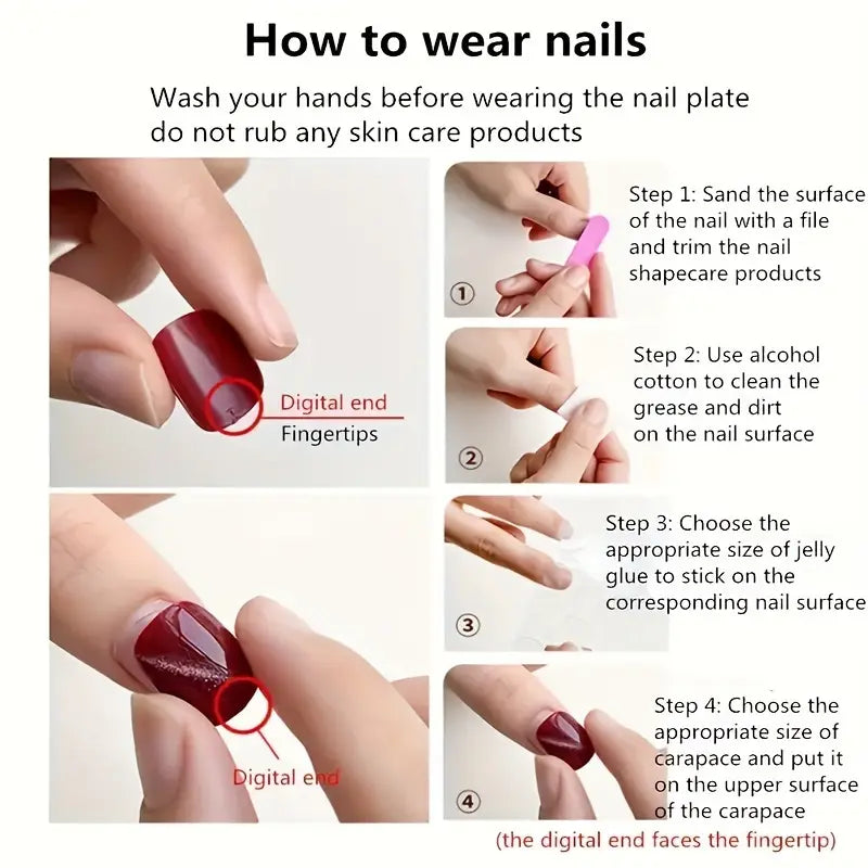 Faux ongles gold