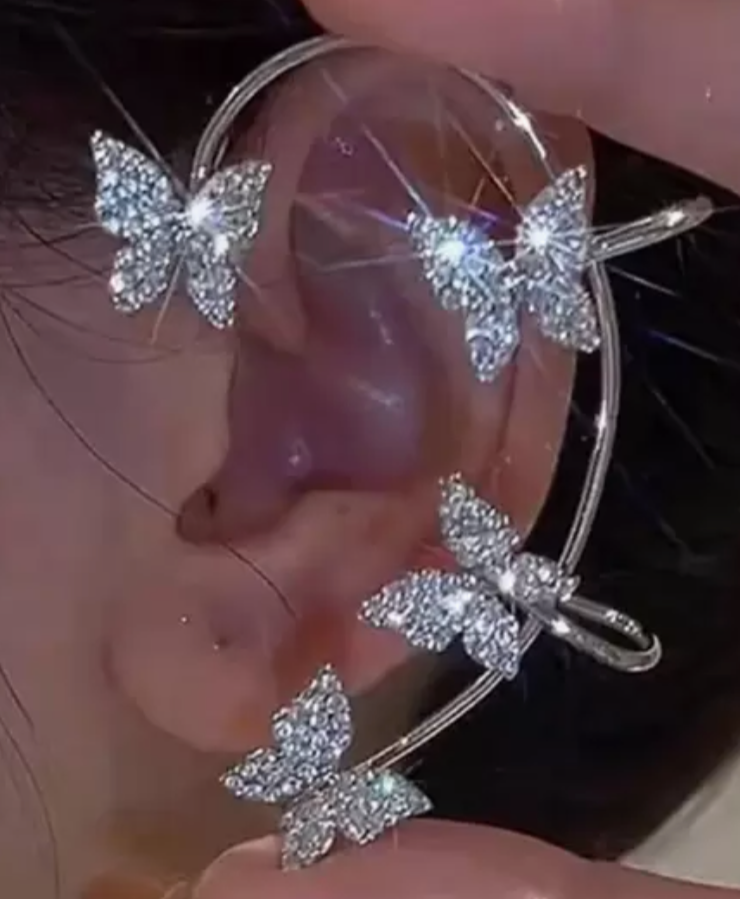 Boucle tour d'oreille farfalle