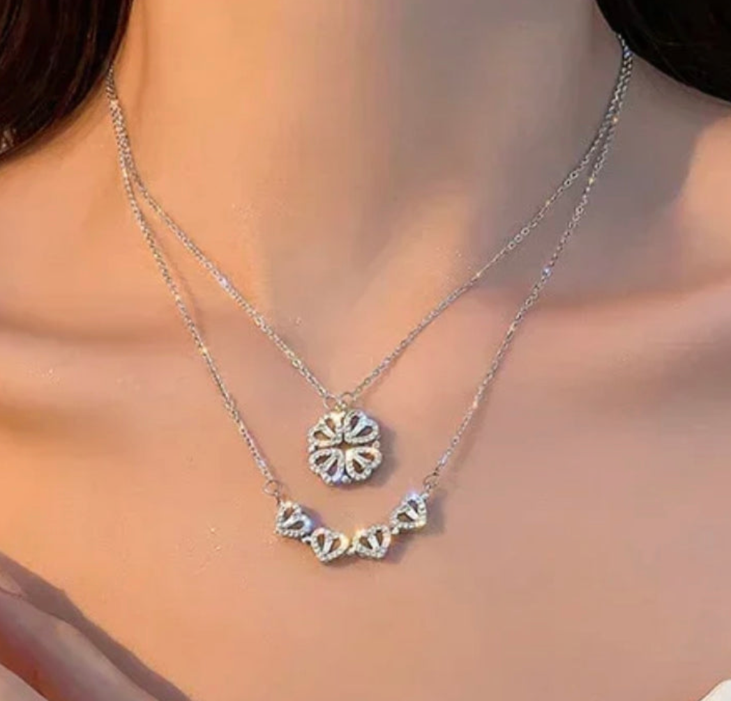 Collier trèfle transformable