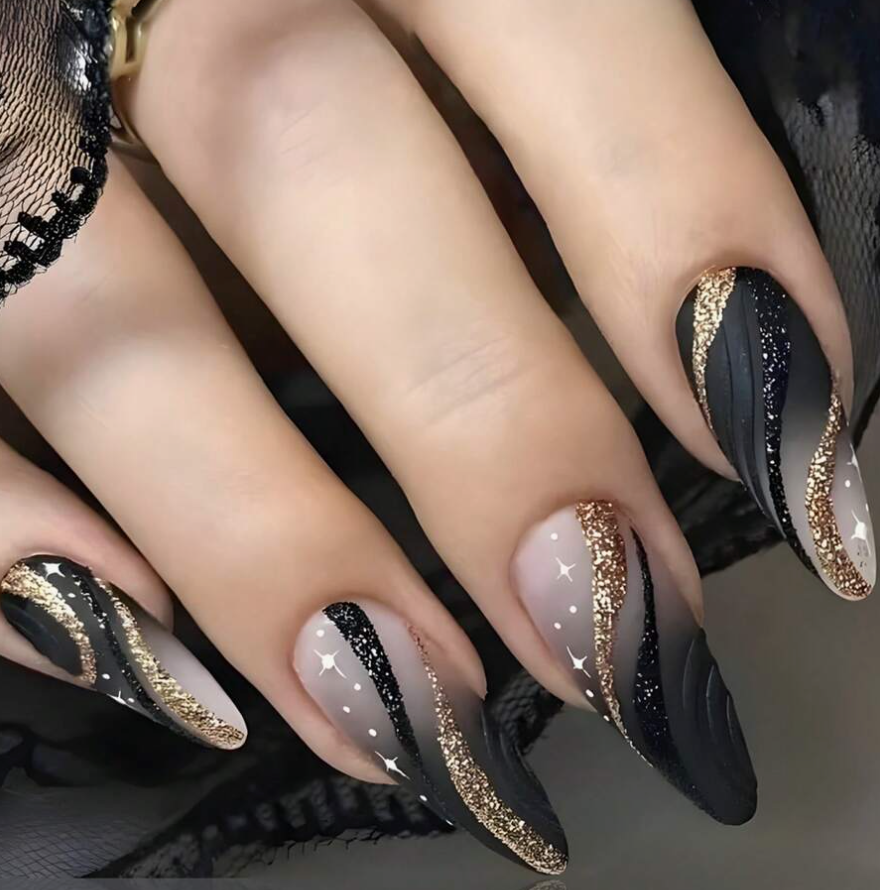 Faux ongles black dream