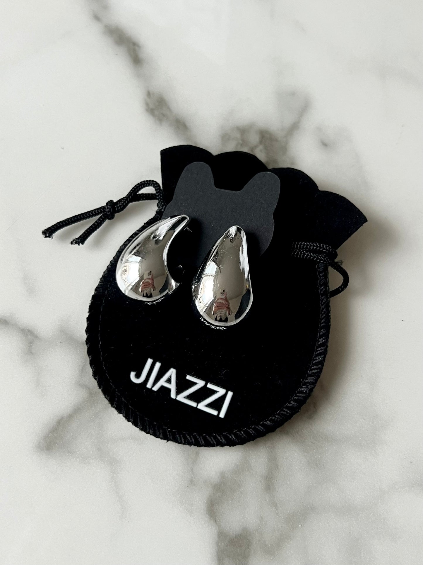 Boucles d'oreilles gouttes argent GM
