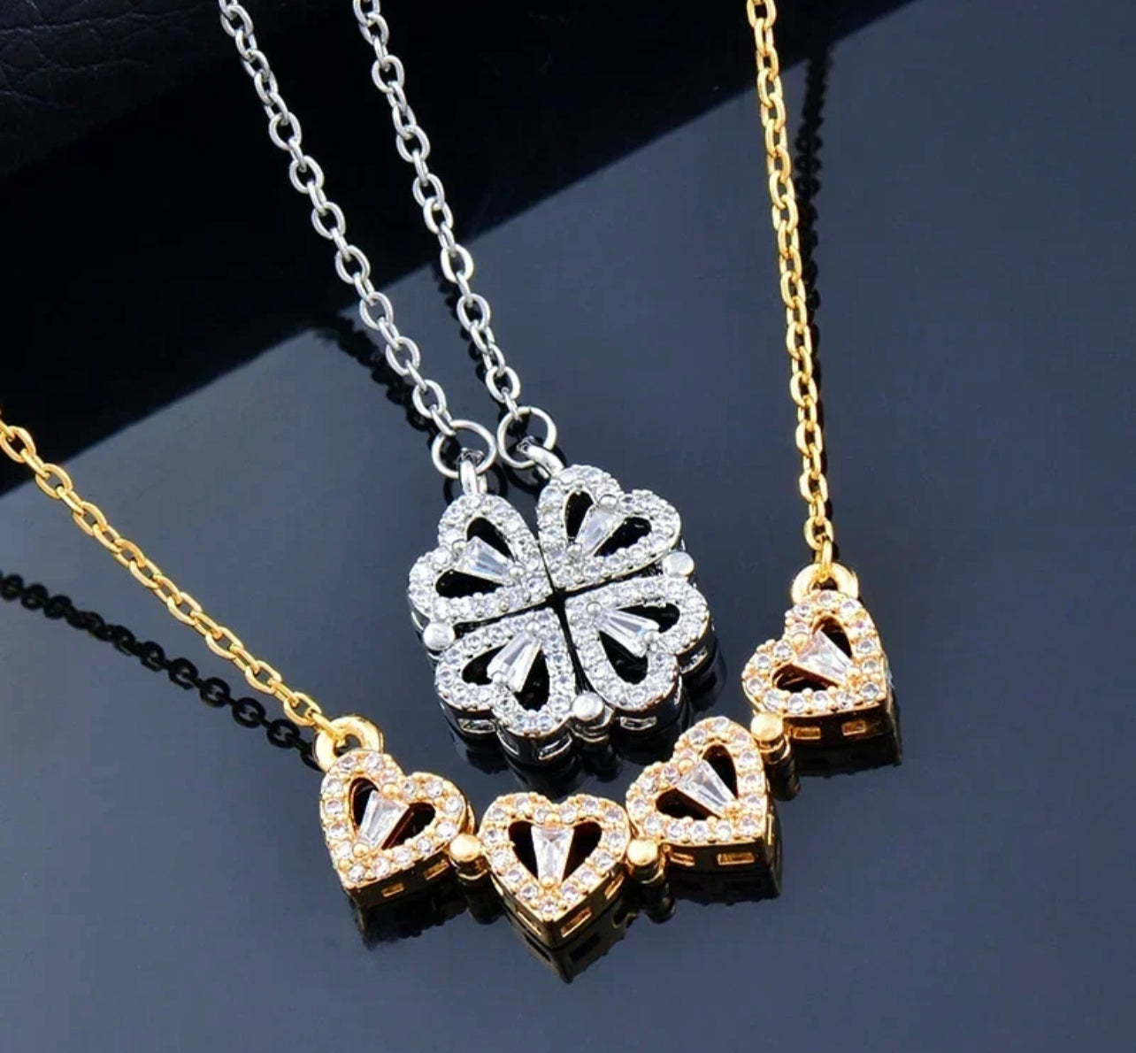 Collier trèfle transformable