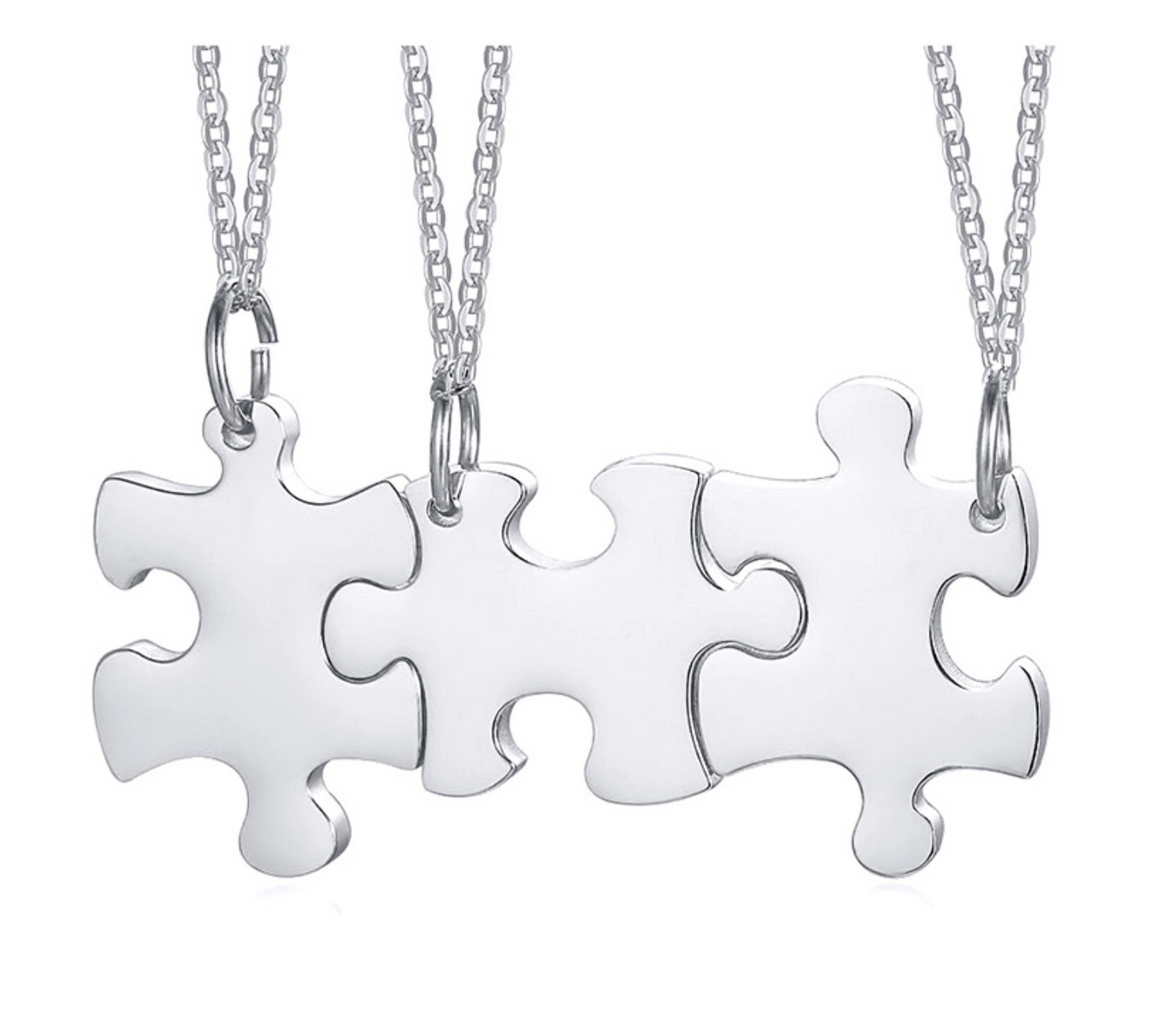Ensemble de Colliers prénoms personnalisés gravés - Gold ou silver