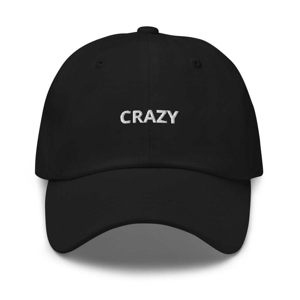 Casquette brodée "Crazy" forme baseball