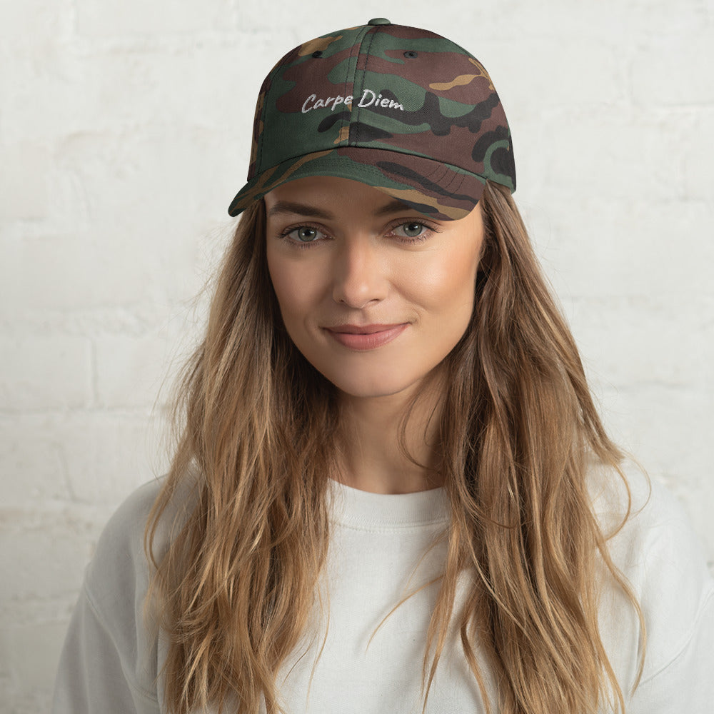 Casquette brodée "Carpe Diem" forme baseball