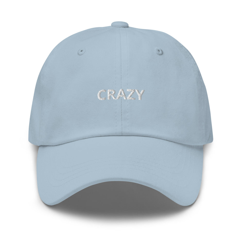 Casquette brodée "Crazy" forme baseball