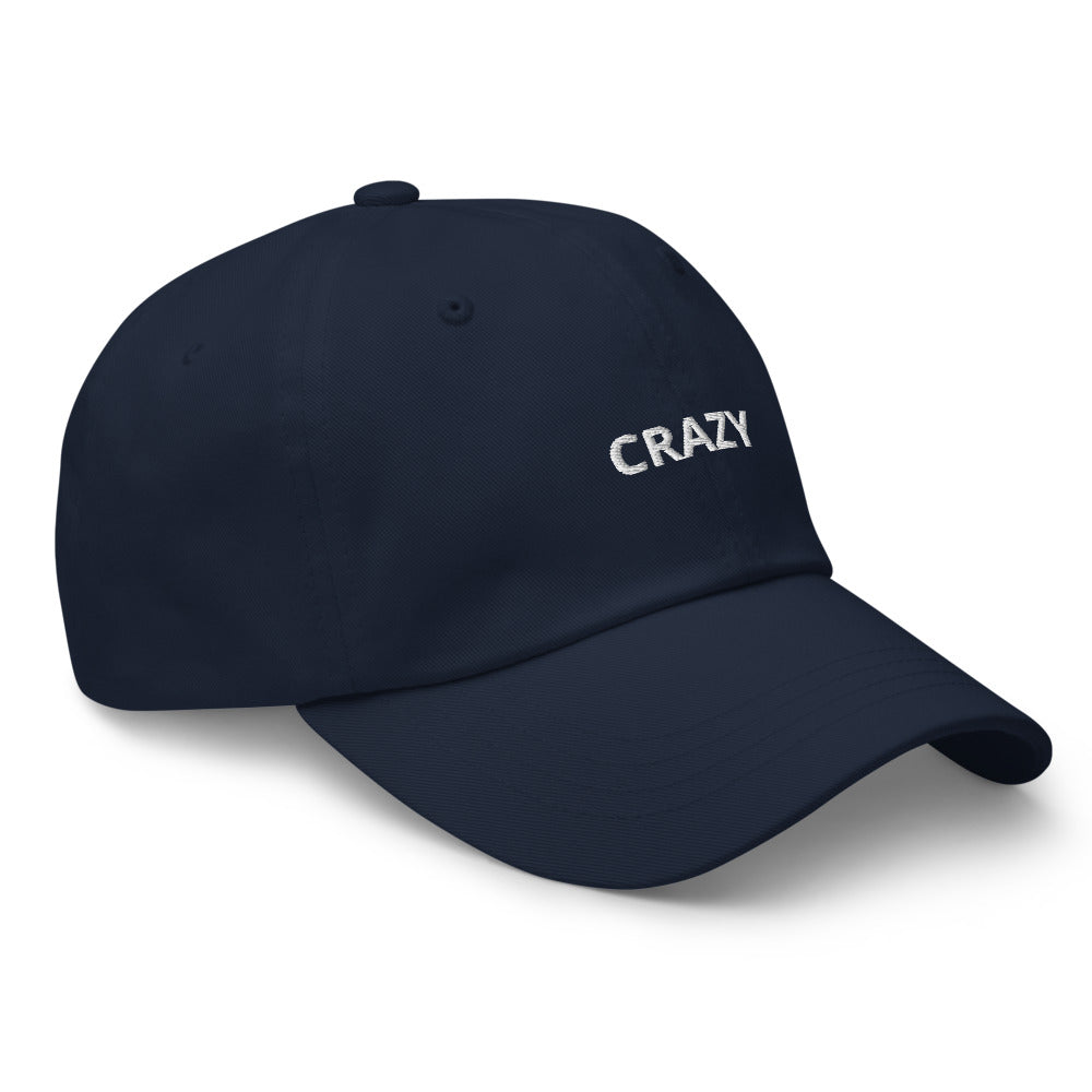 Casquette brodée "Crazy" forme baseball