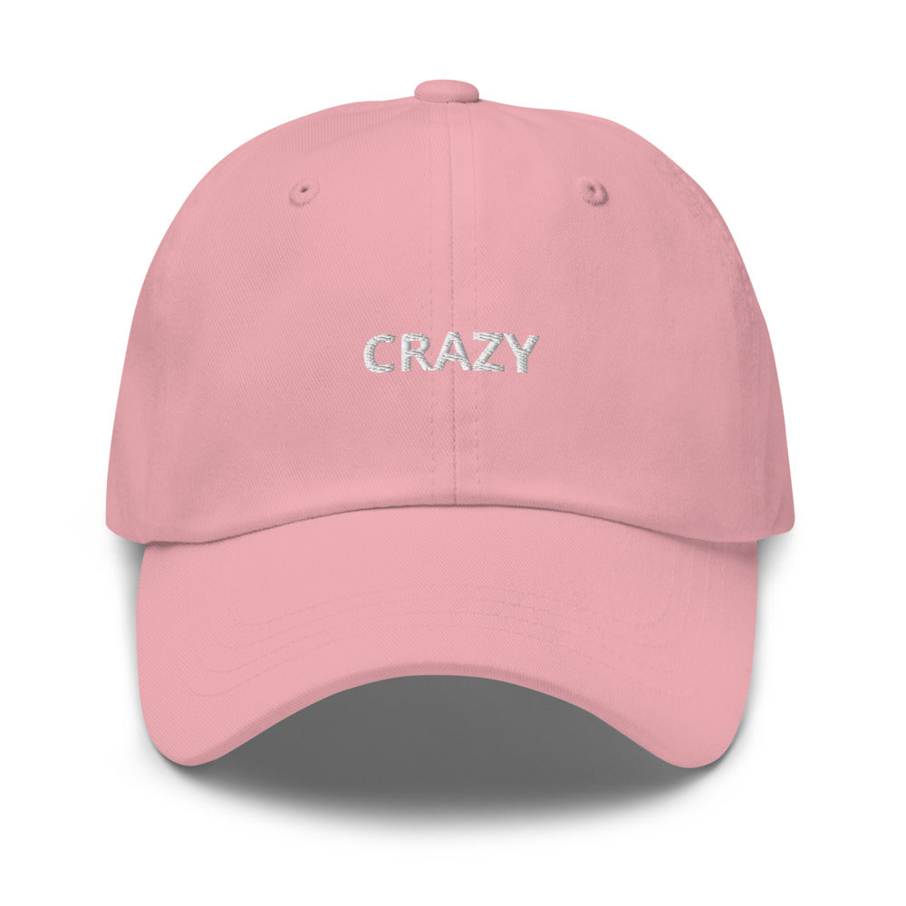 Casquette brodée "Crazy" forme baseball