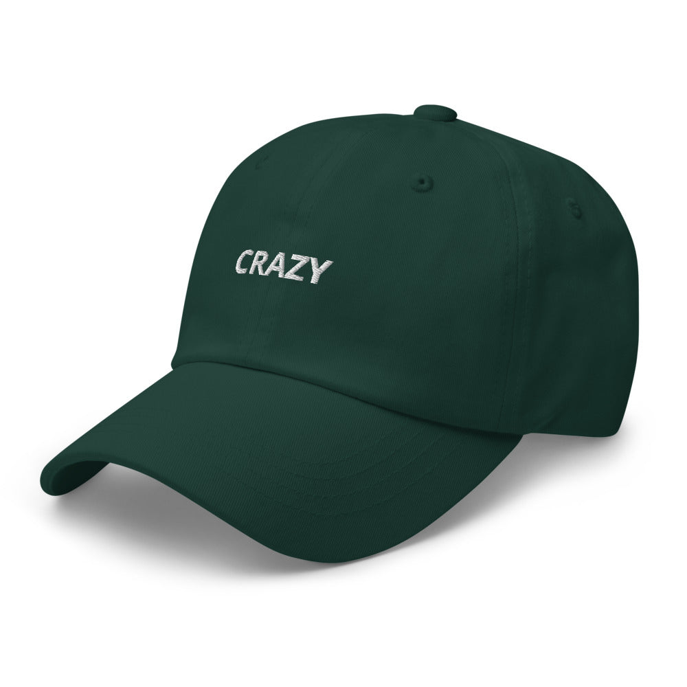 Casquette brodée "Crazy" forme baseball