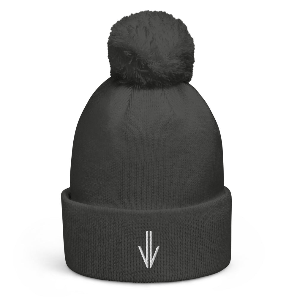 Bonnet à pompon logo Jiazzi