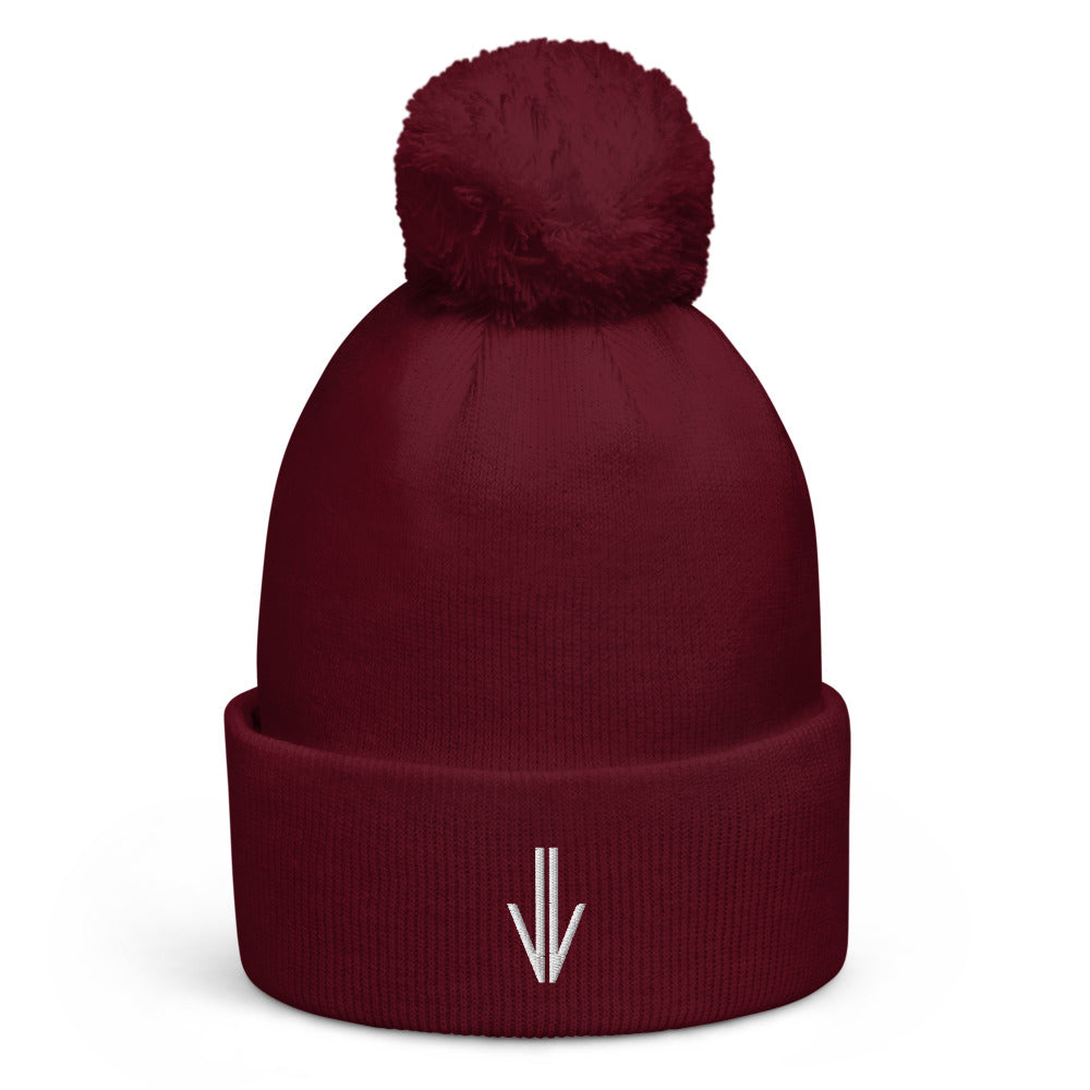 Bonnet à pompon logo Jiazzi