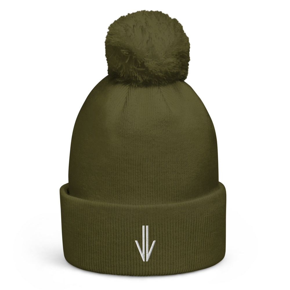 Bonnet à pompon logo Jiazzi