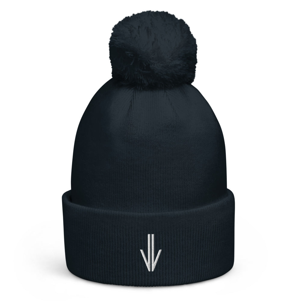 Bonnet à pompon logo Jiazzi