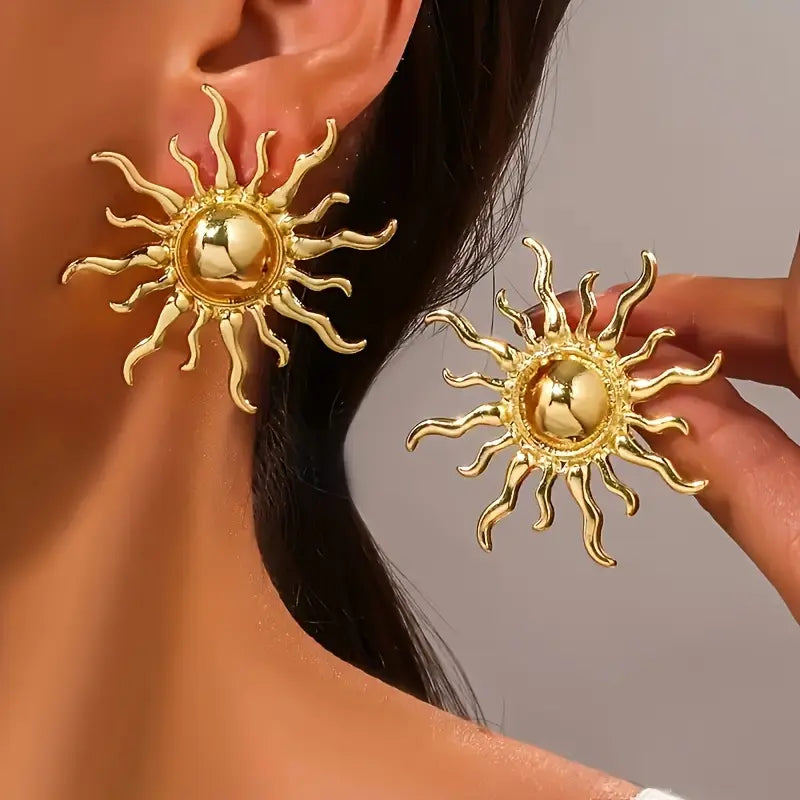 Boucles d'Oreilles Soleil