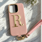 Coque Iphone Personnalisée noire - Initiale gold