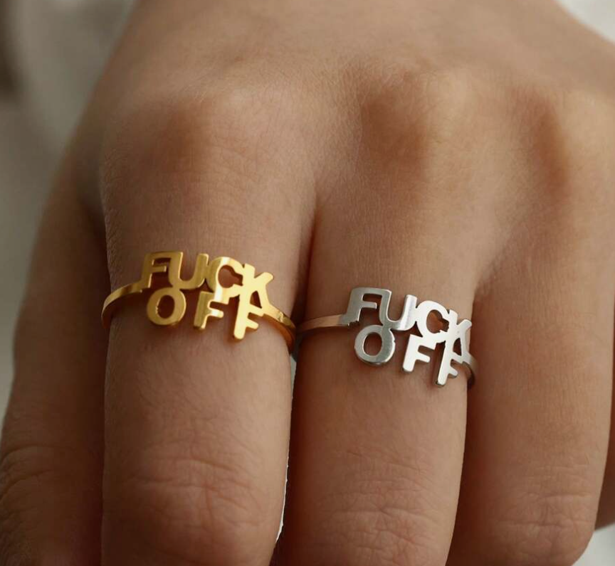Bague F**k off