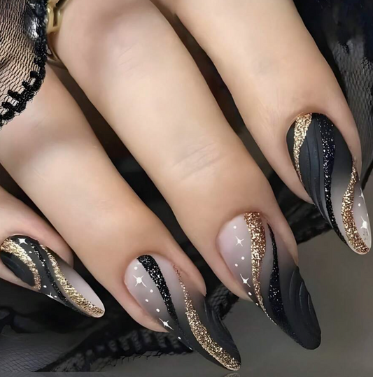 Faux ongles black dream