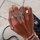 Bague farfalle