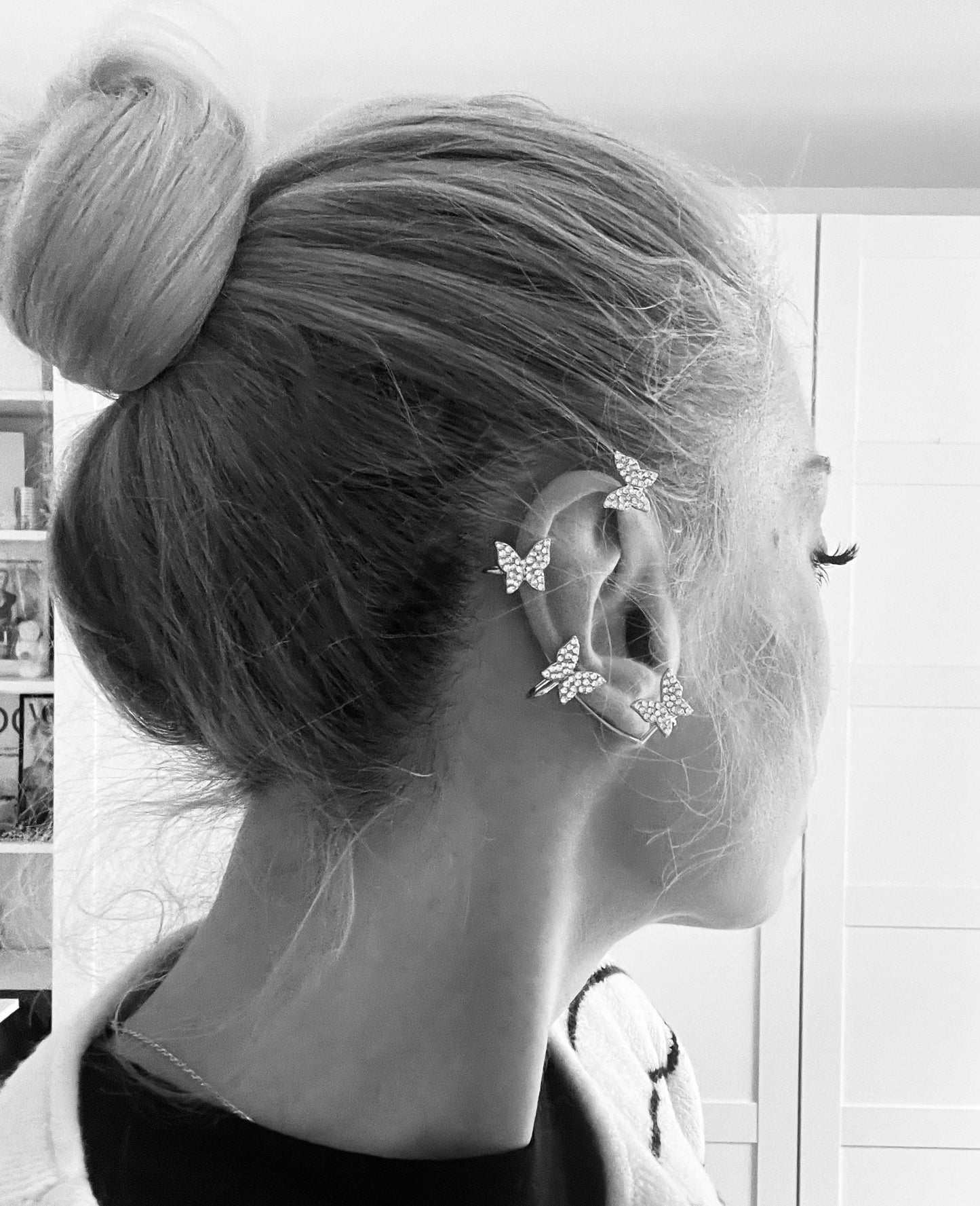 Boucle tour d'oreille farfalle