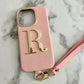 Coque Iphone Personnalisée Taupe - Initiale gold