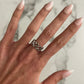 Bague coeur riviera argent