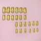 Faux ongles gold