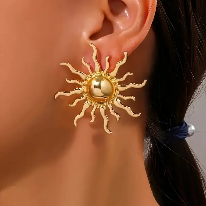 Boucles d'Oreilles Soleil