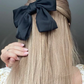 Barrette noeud noir